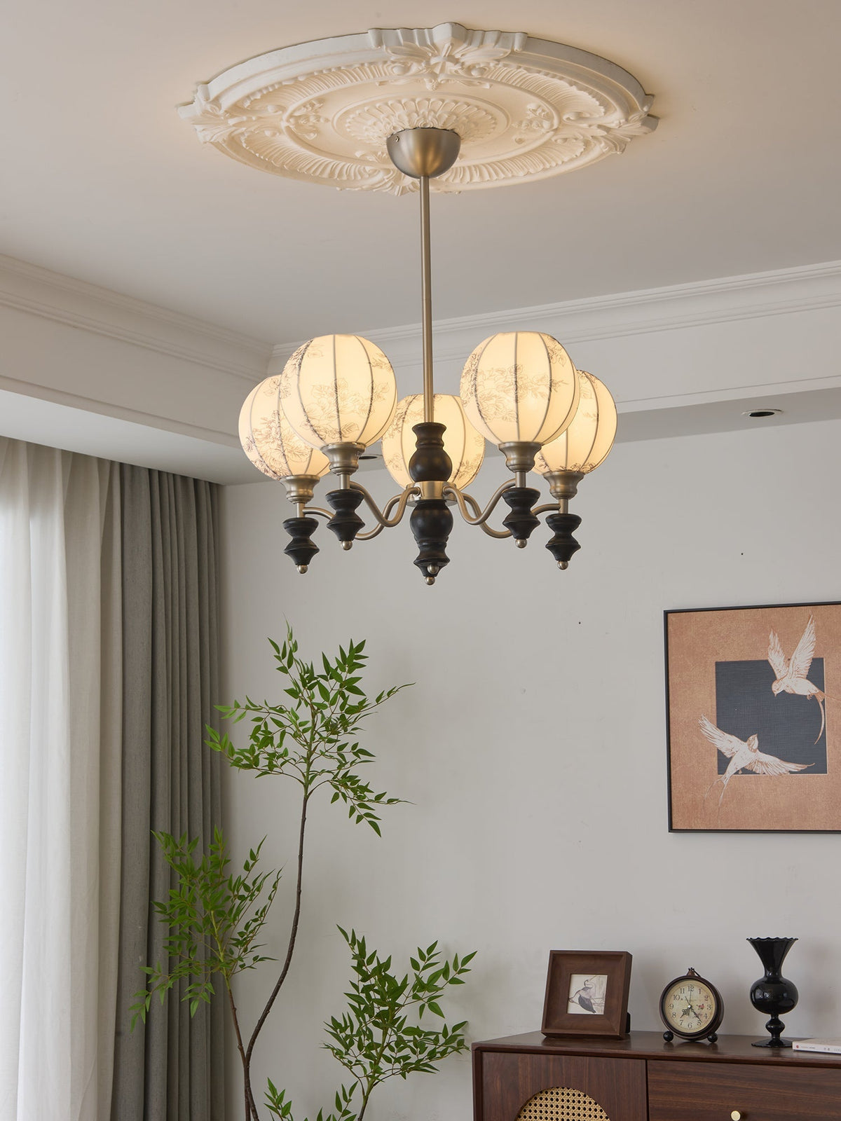 Osilan candelabru din lemn, tradițional, elegant, vintage