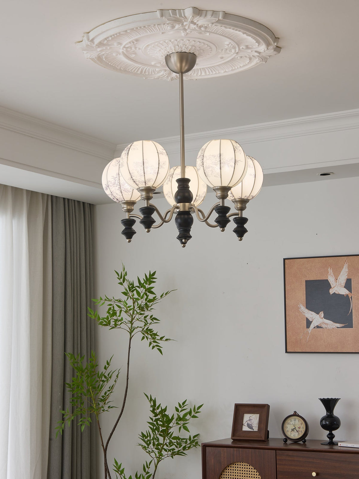 Osilan candelabru din lemn, tradițional, elegant, vintage