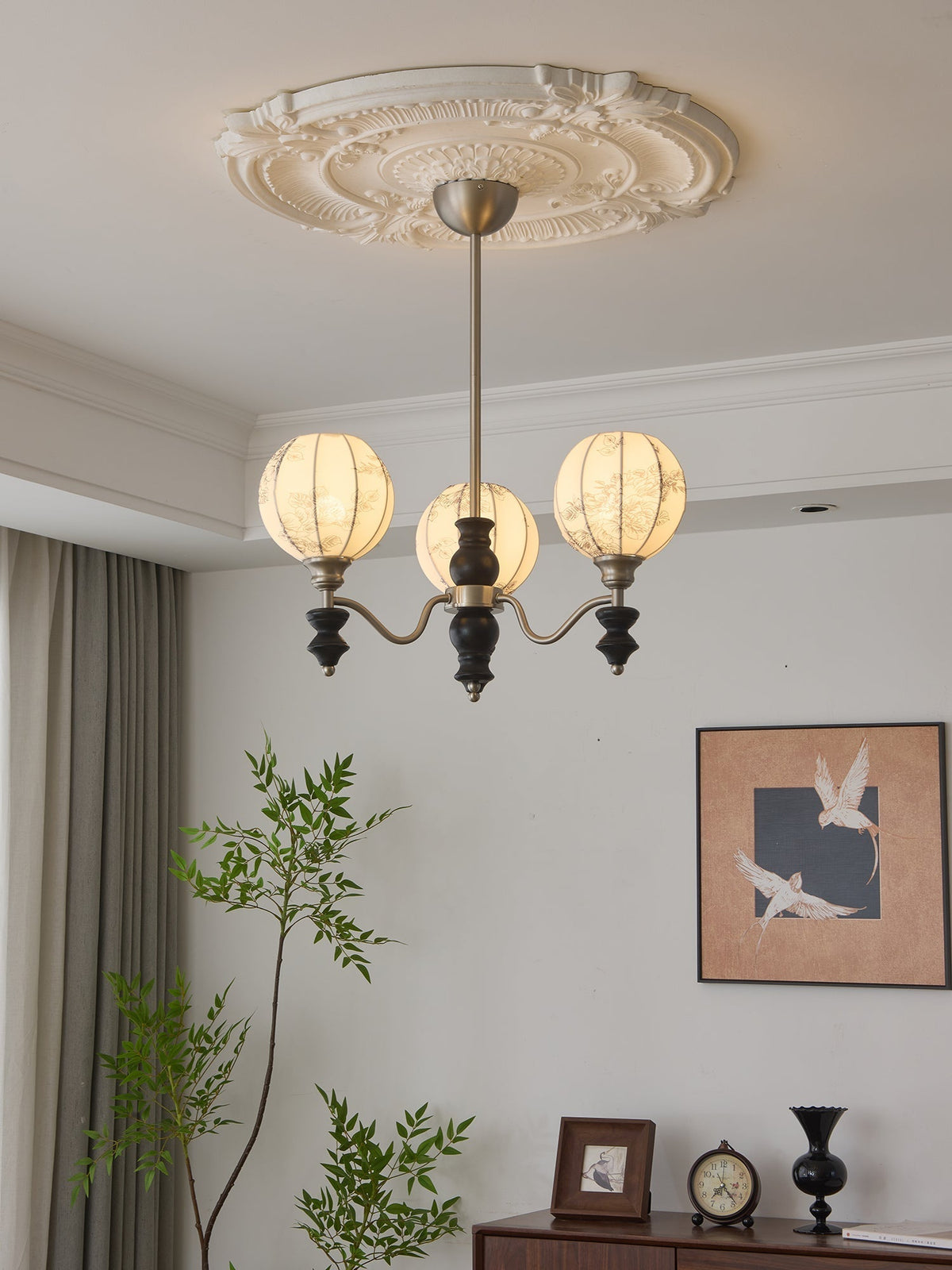 Osilan candelabru din lemn, tradițional, elegant, vintage