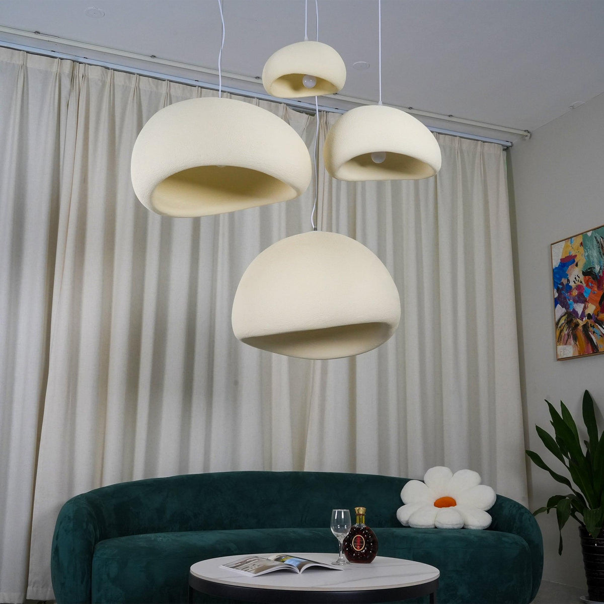 Ivinan lampă suspendată, minimalistă, în formă de nor