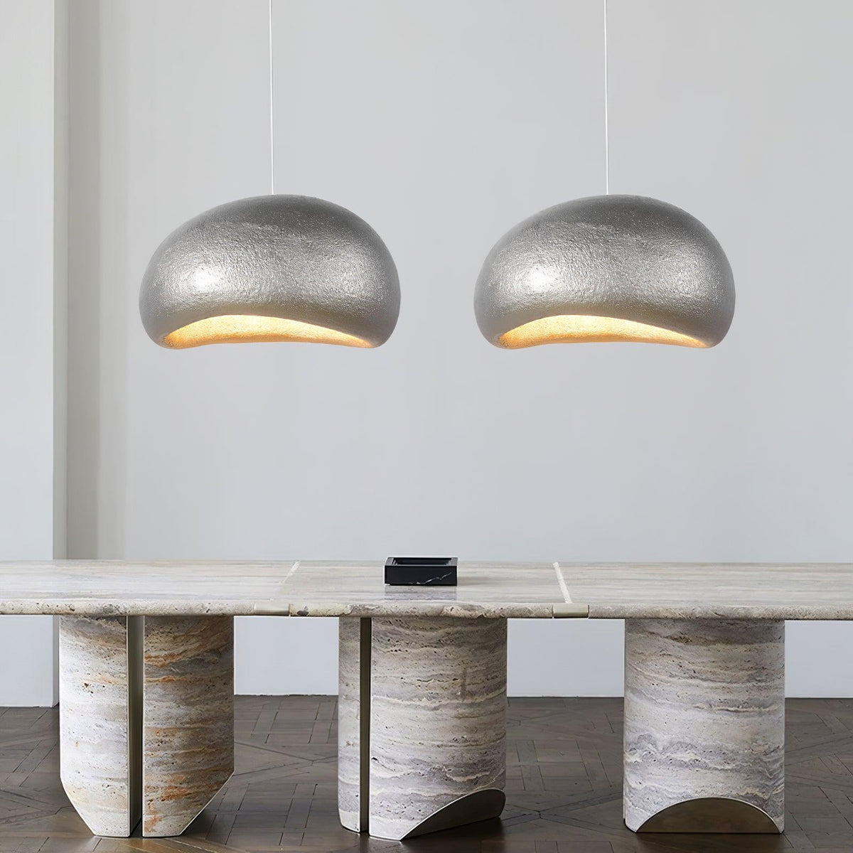 Lampă suspendată Pebble Inspired Organic Form Soft Glow modern Artistic