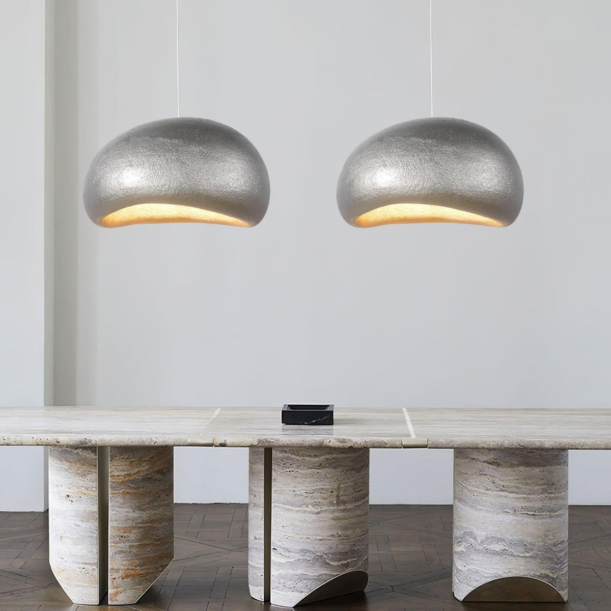 Lampă suspendată Pebble Inspired Organic Form Soft Glow modern Artistic