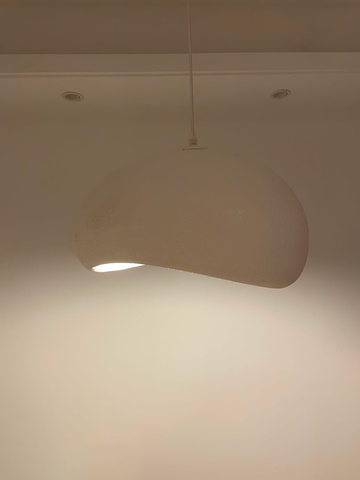 Lampă suspendată Organic Abajur Curbat Textură Moale modern Stil Artistic