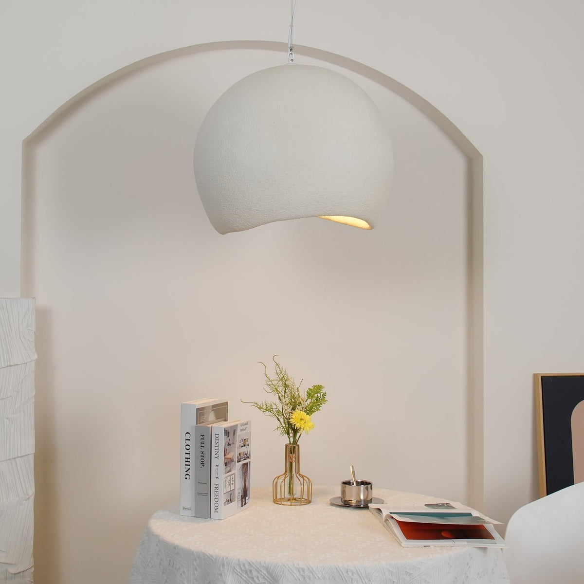 Reloza lampă suspendată din rășină, modernă, minimalistă