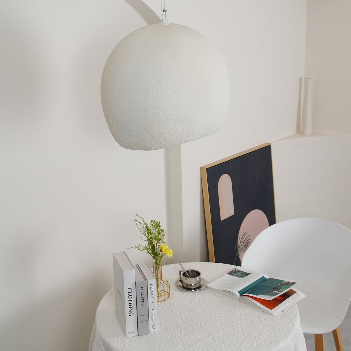 Reloza lampă suspendată din rășină, modernă, minimalistă