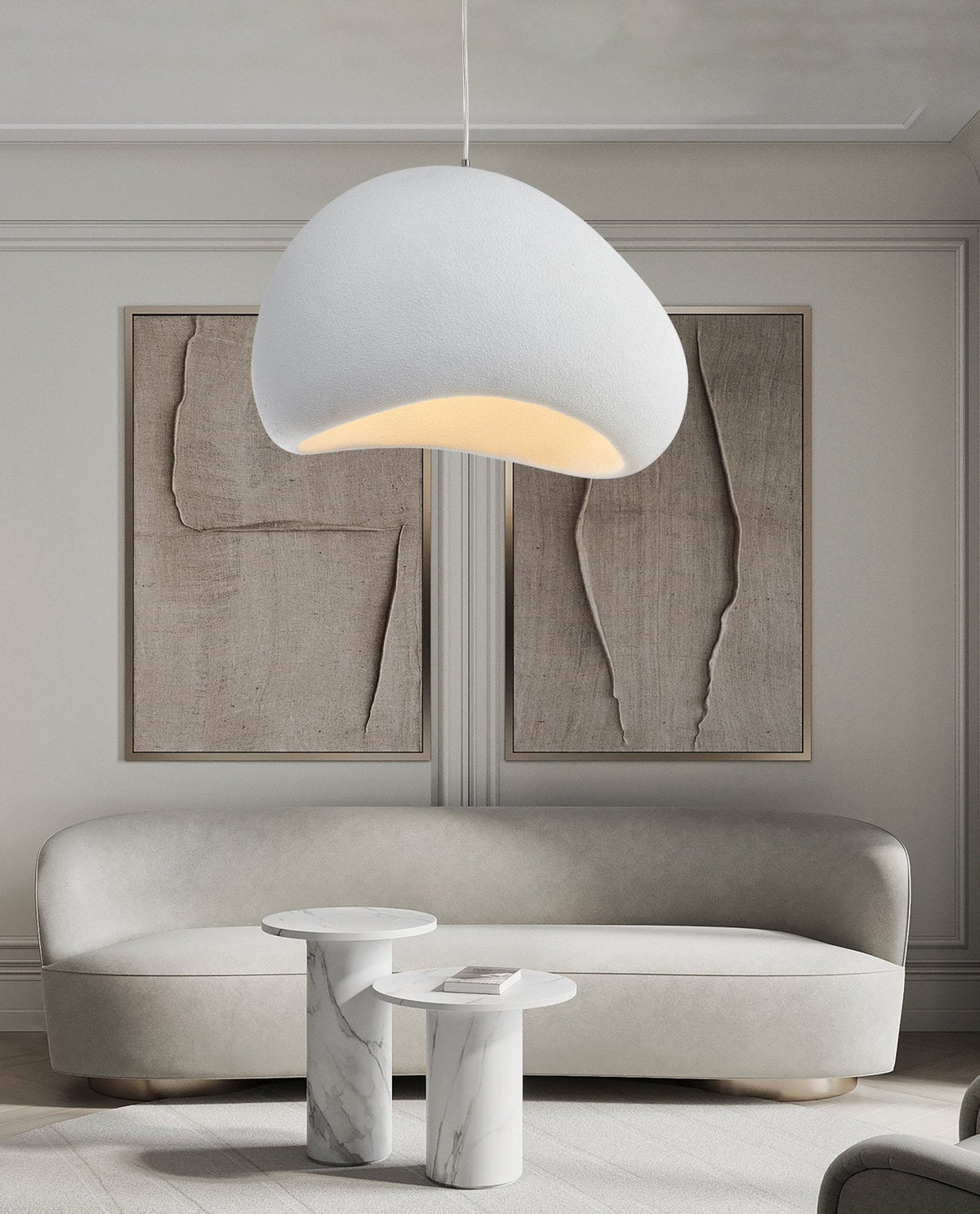 Reloza lampă suspendată din rășină, modernă, minimalistă