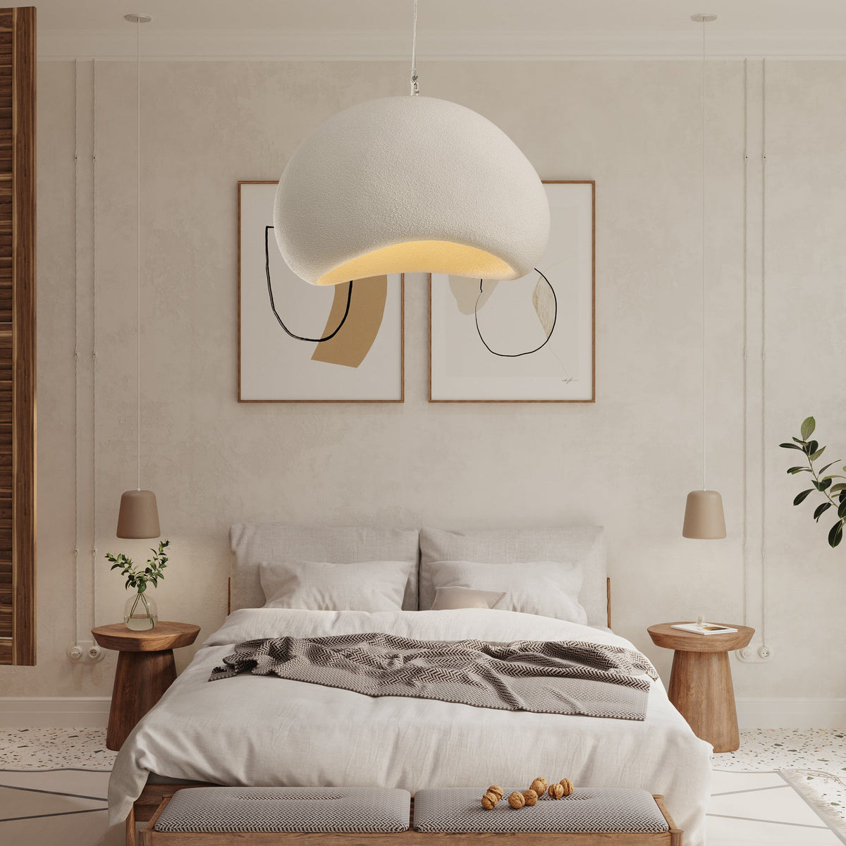 Reloza lampă suspendată din rășină, modernă, minimalistă