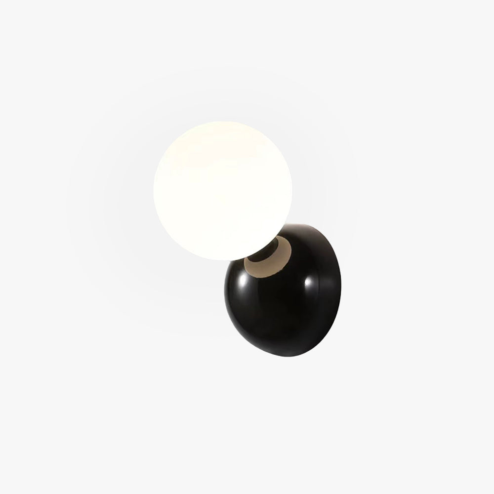 Valentina aplică de perete pentru interior neagră și albă din metal, modernă, LED, pentru living