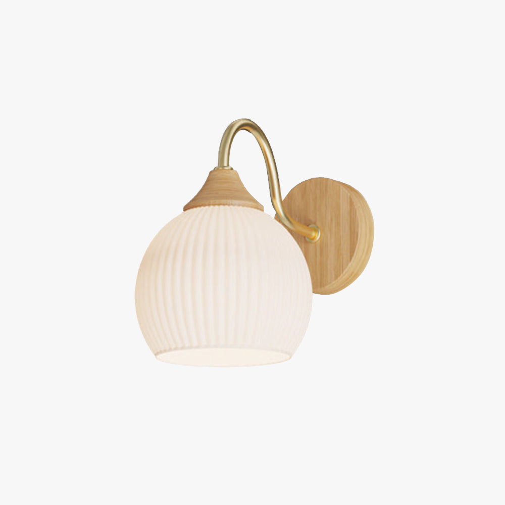 Muto aplică de perete Nordic minimalist sticlă lemn dormitor Balcon