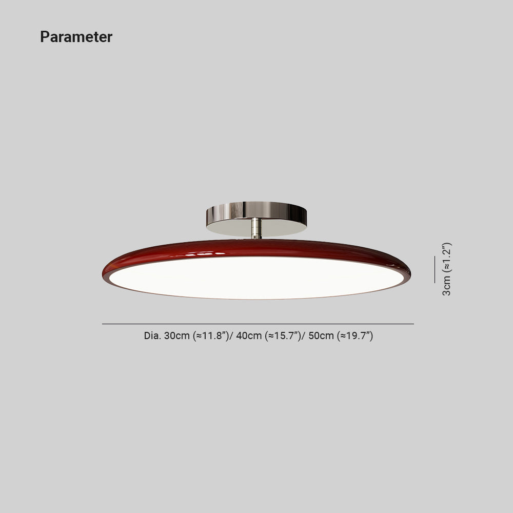 Valentina Vintage plafonieră Aplicată metal Roșu/alb/Verde LED dormitor