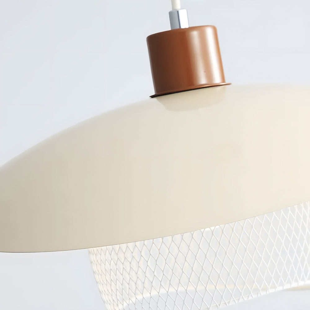 Arisha lampă suspendată LED modern bej/Verde/lemn pentru sufragerie