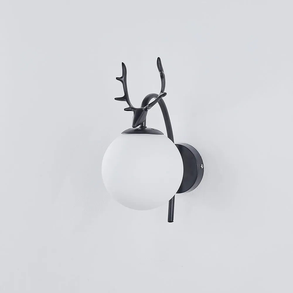 Valentina modern Art-Deco aplică de perete cu Capra, negru/Aur