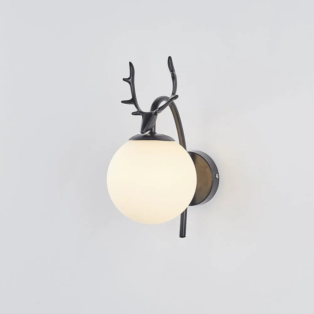 Valentina modern Art-Deco aplică de perete cu Capra, negru/Aur