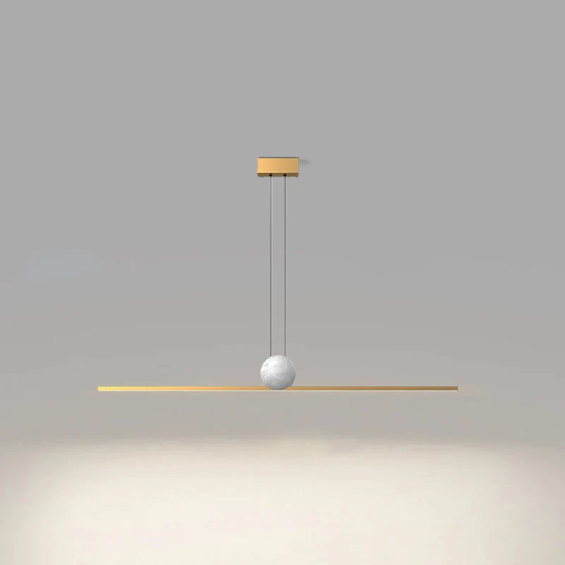 Arisha lampă suspendată din marmură, minimalistă, liniară, cu bule