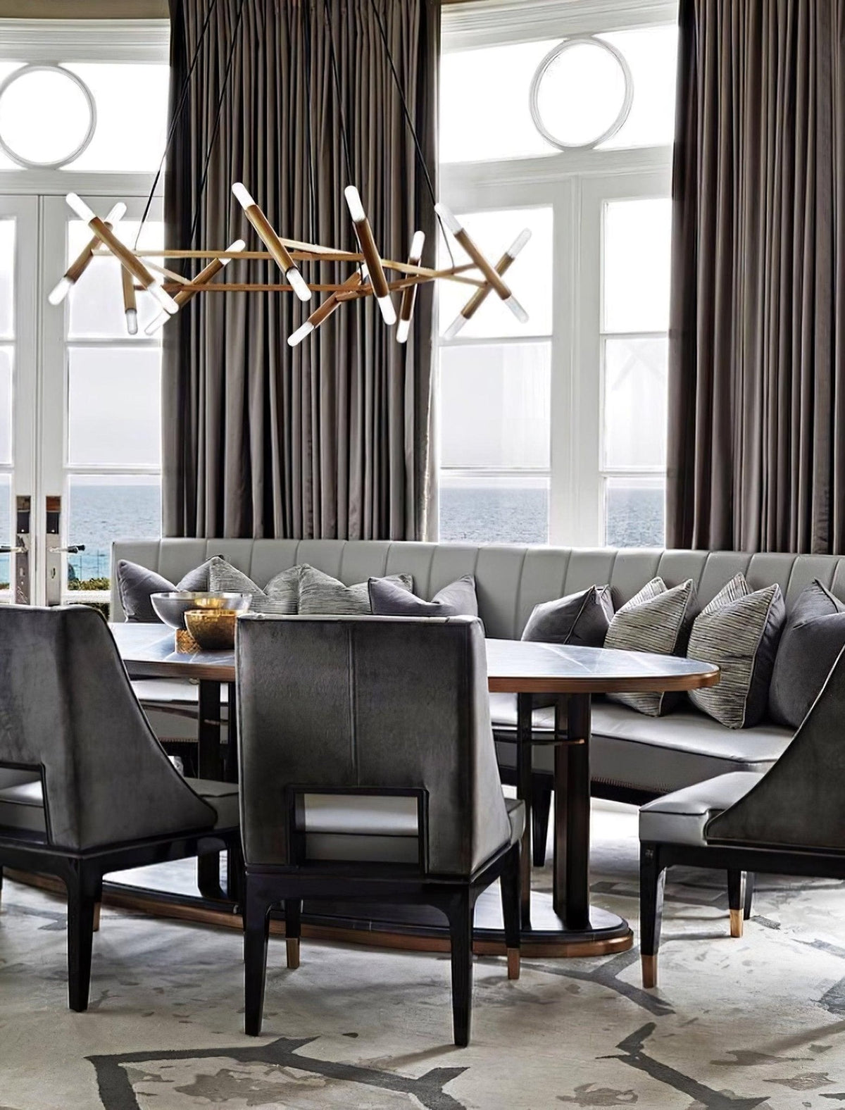 Soliriel candelabru modern din alamă