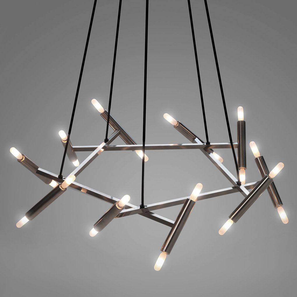 Soliriel candelabru modern din alamă