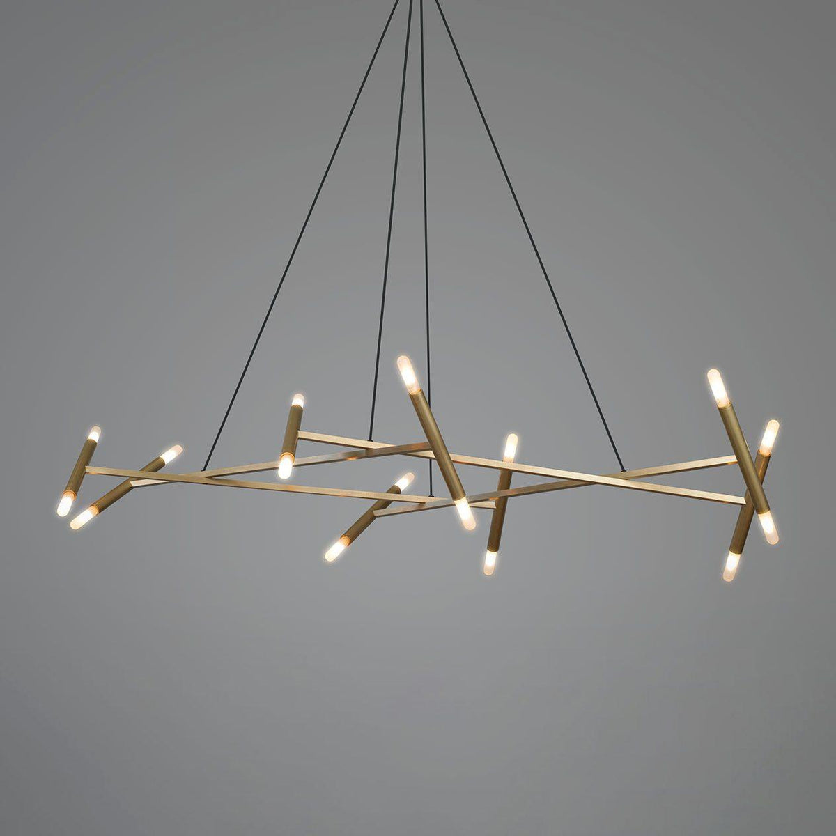 Soliriel candelabru modern din alamă