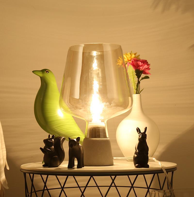Elairella lampă de masă minimalist din ciment