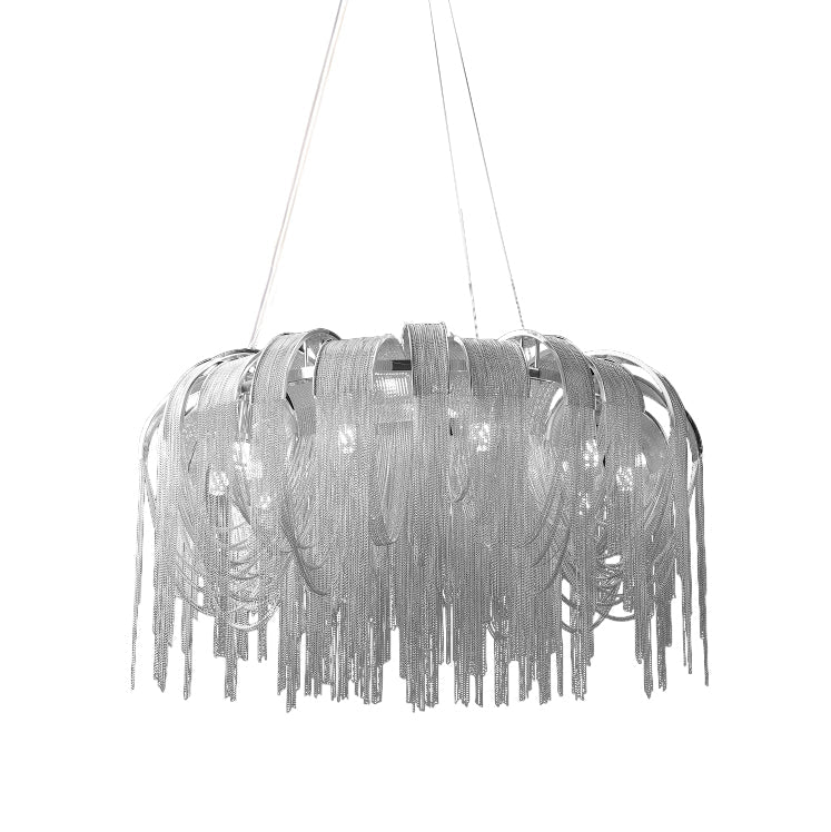 Tarien candelabru Lanțuri Stratificate Nichel Lux