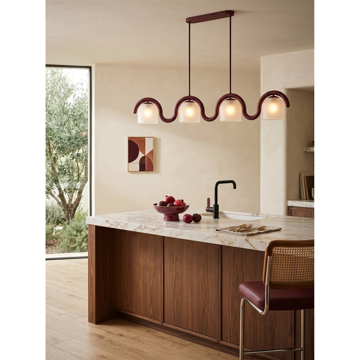 Lenox candelabru liniar din sticlă