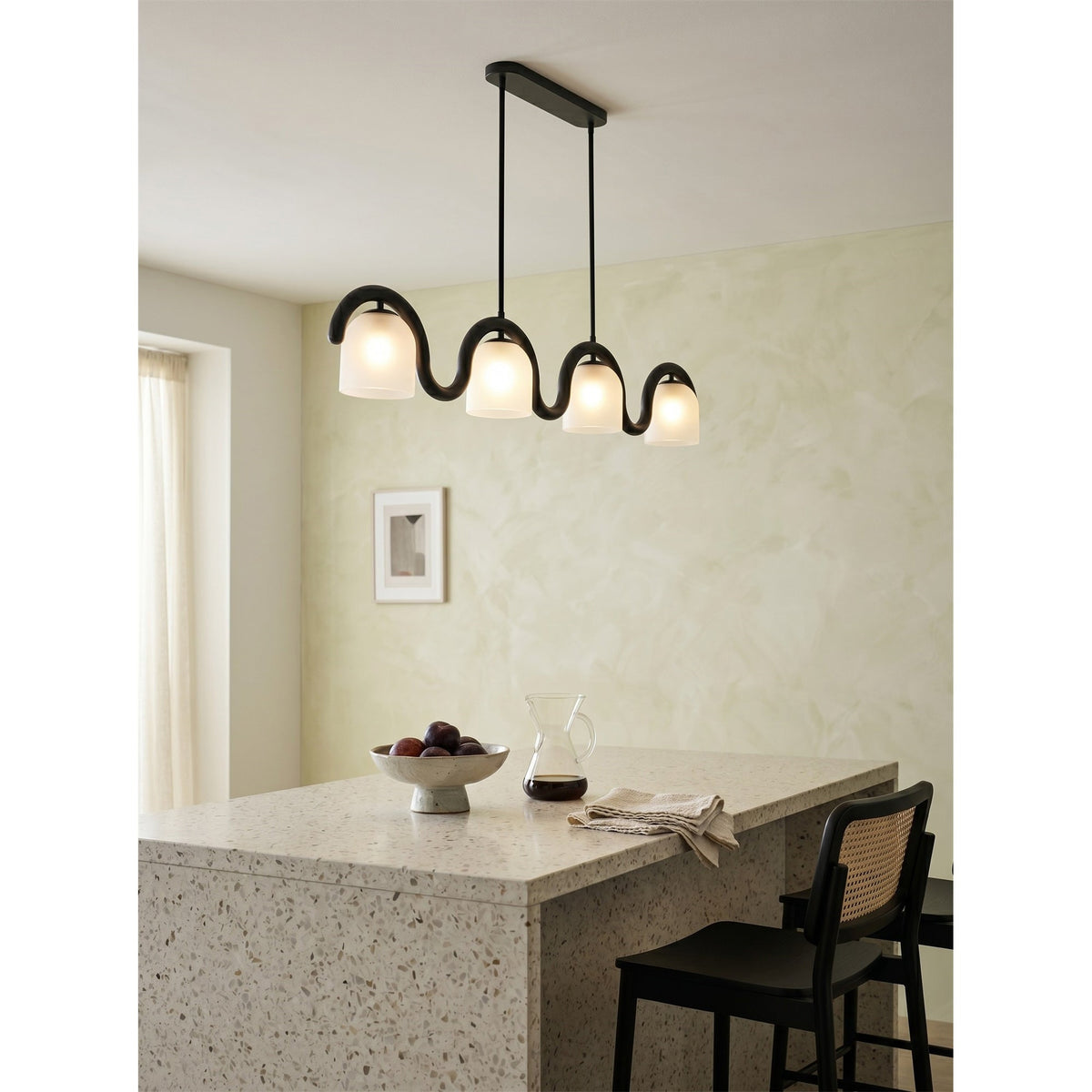 Lenox candelabru liniar din sticlă