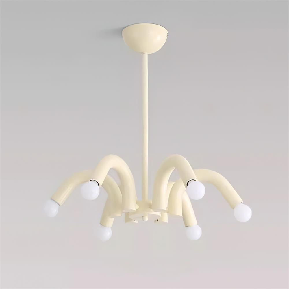 Fivelle modern Crem candelabru cu Brațe Multiple