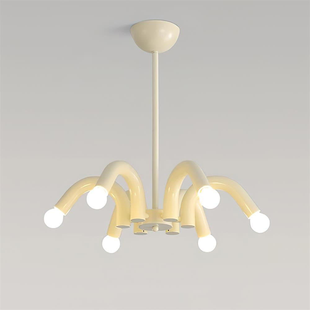 Fivelle modern Crem candelabru cu Brațe Multiple