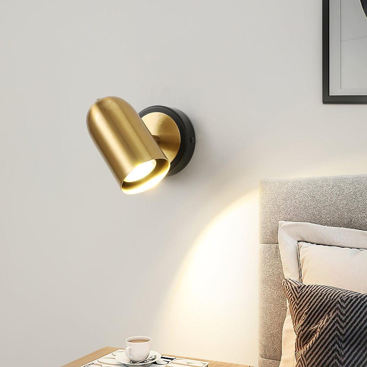 Oriaira aplică de perete aurie, modernă, minimalistă
