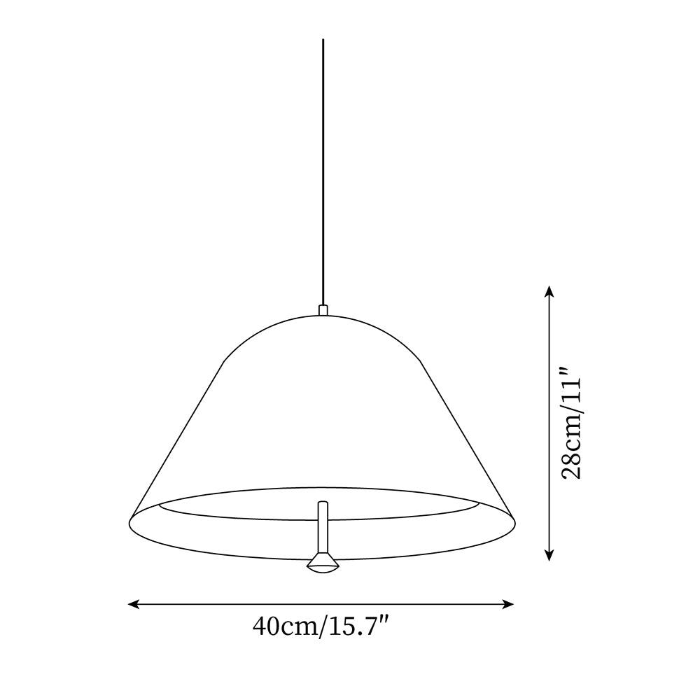 Lampă suspendată modernă cu abajur din metal în verde și alb minimalist