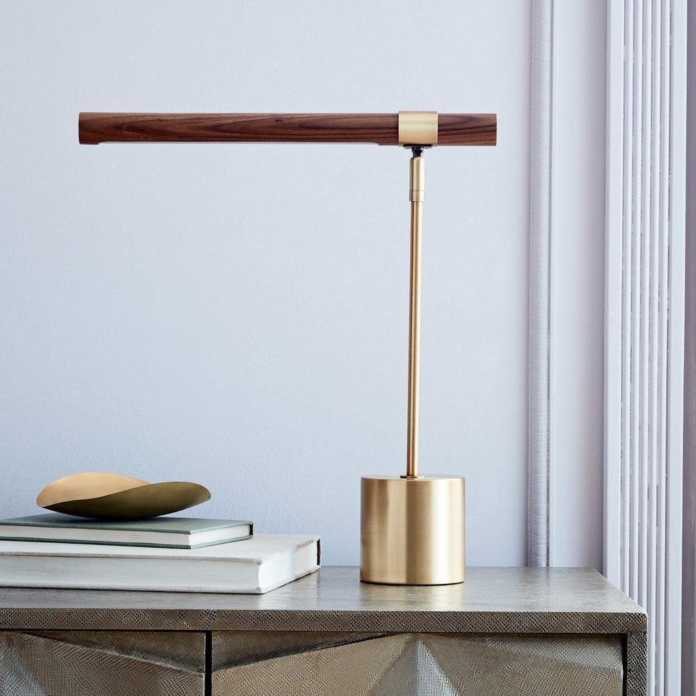 Elauine lampă de masă minimalistă, liniară