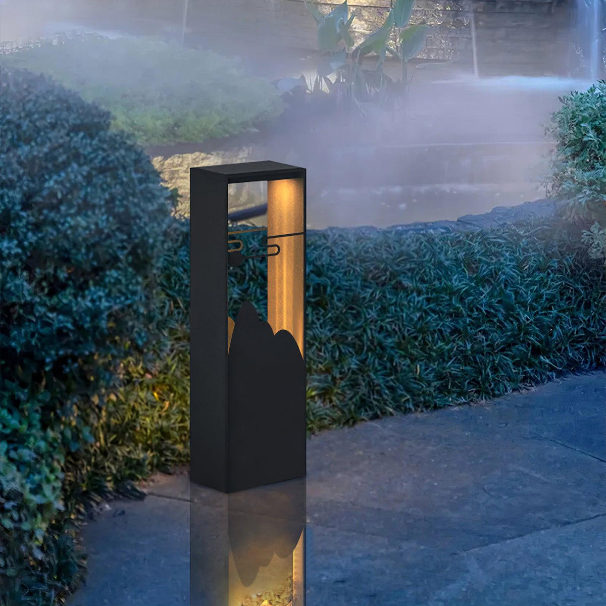 Zen corp de iluminat pentru exterior din acril, rustic