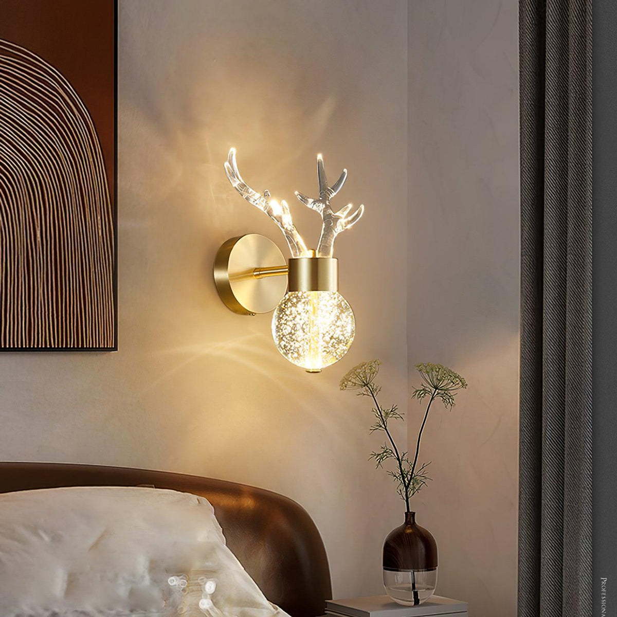 Cexi aplică de perete postmodernă lux cu cercuri din cristal