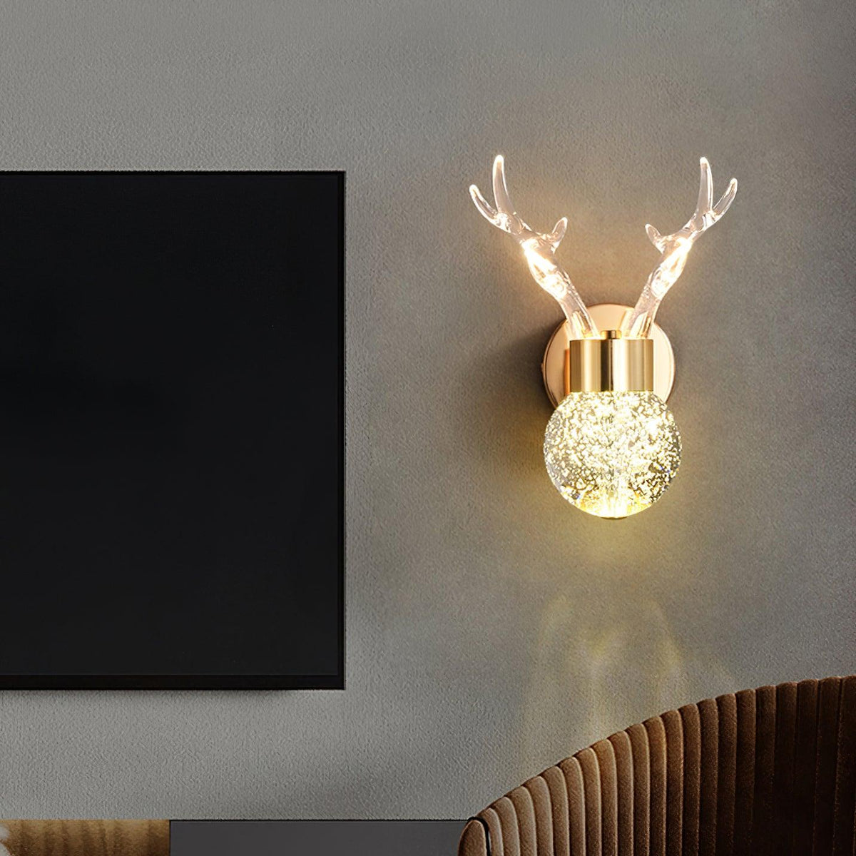 Cexi aplică de perete postmodernă lux cu cercuri din cristal