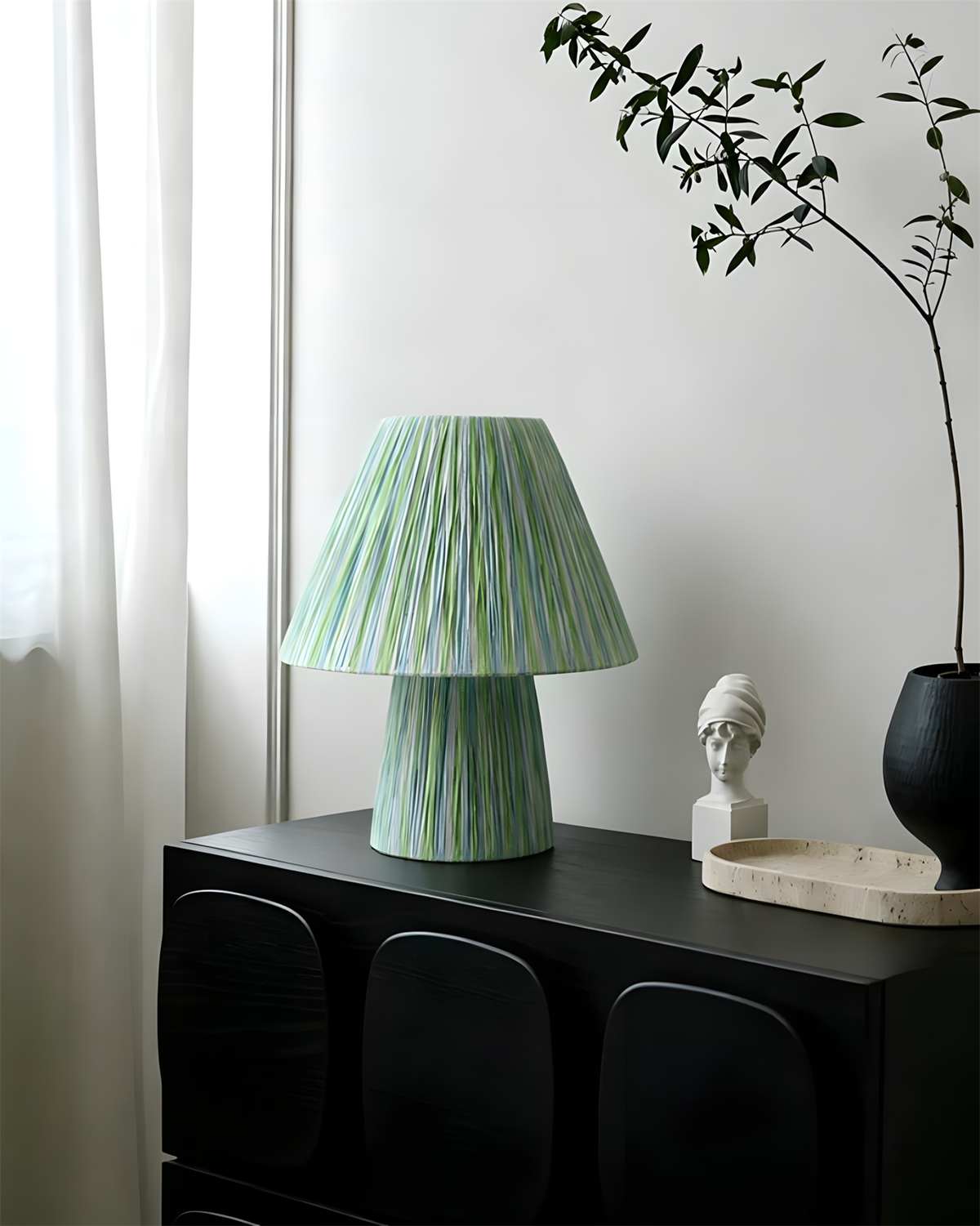 Liorisella lampă de masă cu dungi