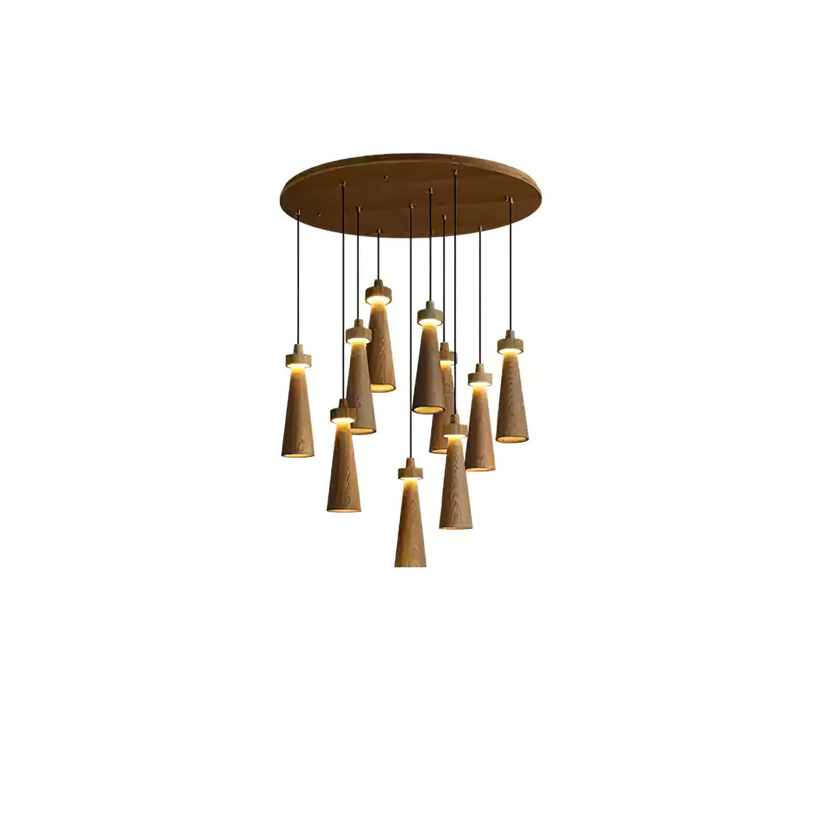Tesno lampă suspendată minimalistă din lemn