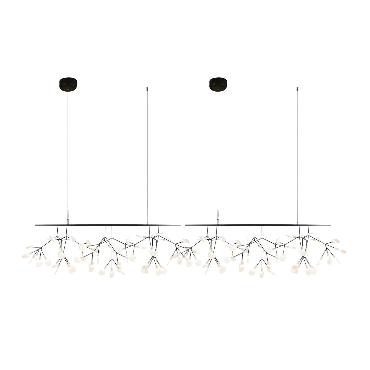 Brenwen candelabru, artistic, LED, cu ramuri, lung, liniar