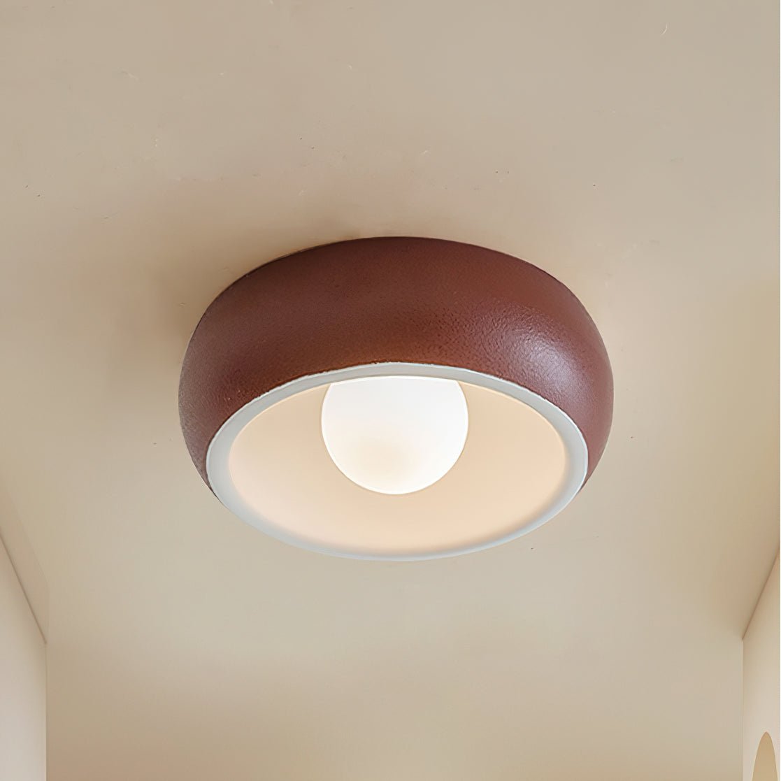 Talemu plafonieră din sticlă, modernă, minimalistă, rotundă