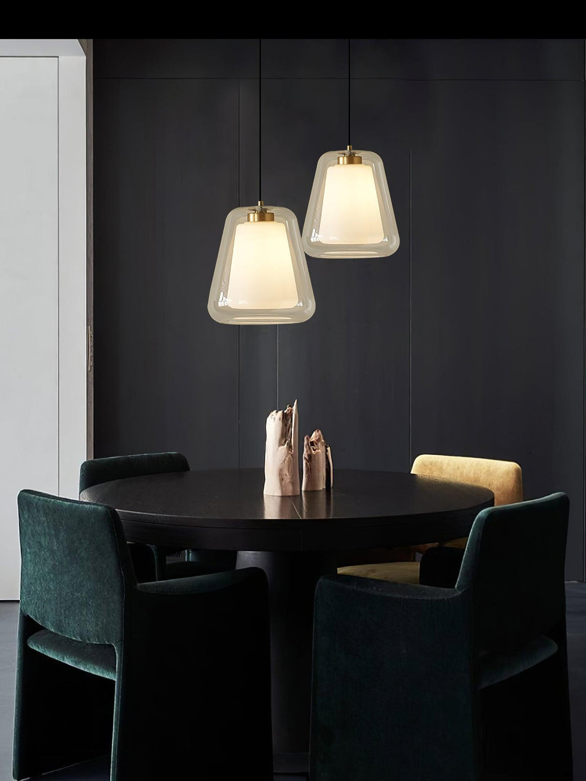 Ate lampă suspendată aurie, contemporană