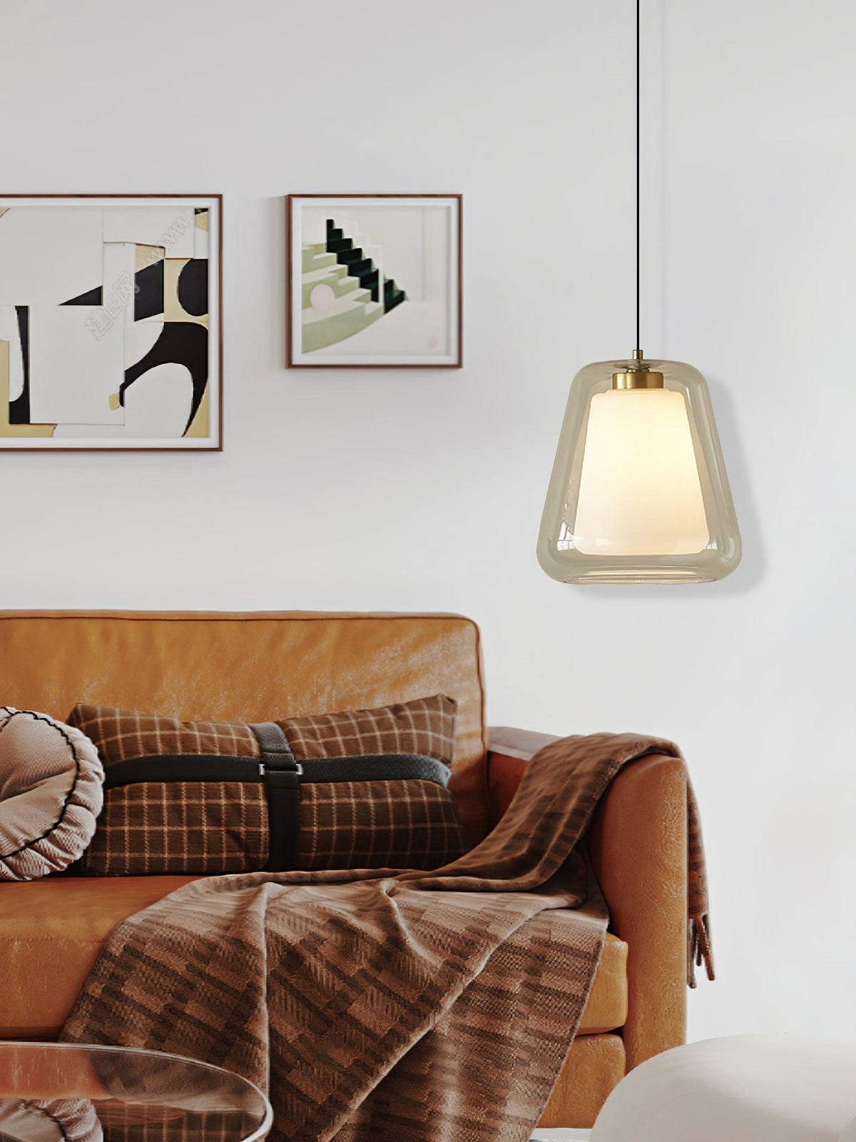 Ate lampă suspendată aurie, contemporană