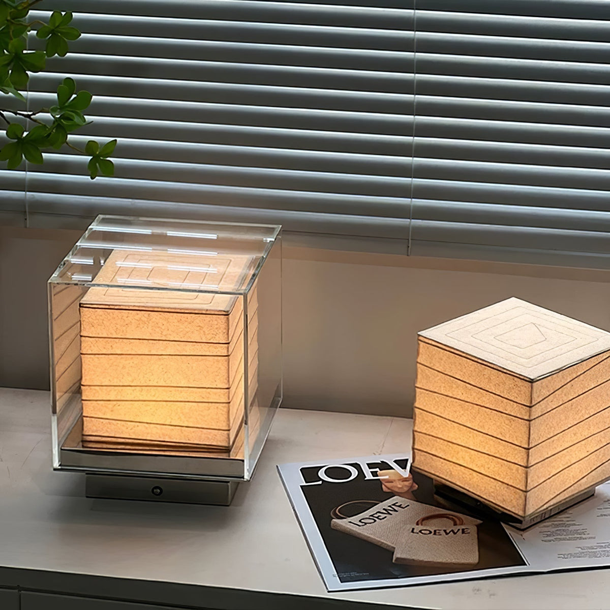 Pryn Cube lampă de masă