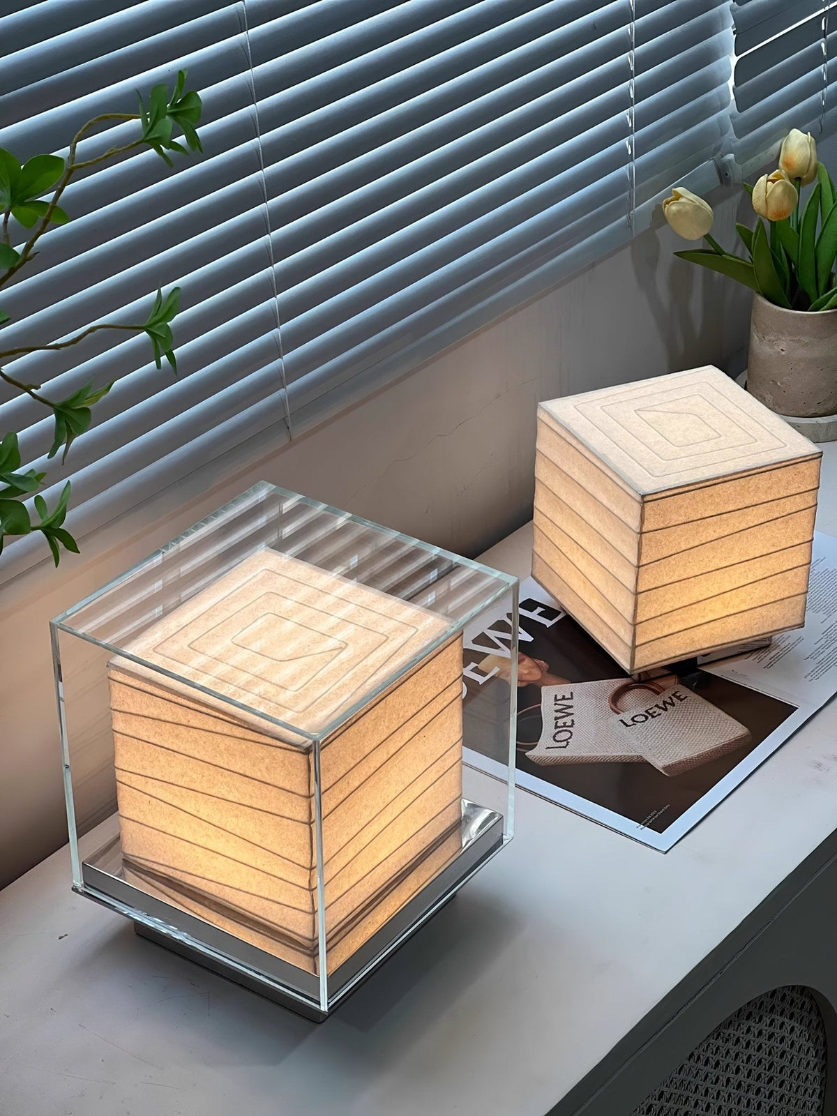 Pryn Cube lampă de masă