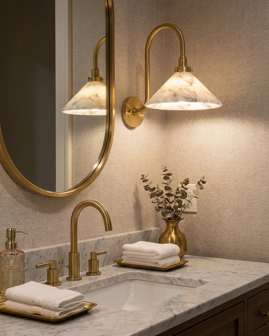 Albanella aplică de perete din alabastru