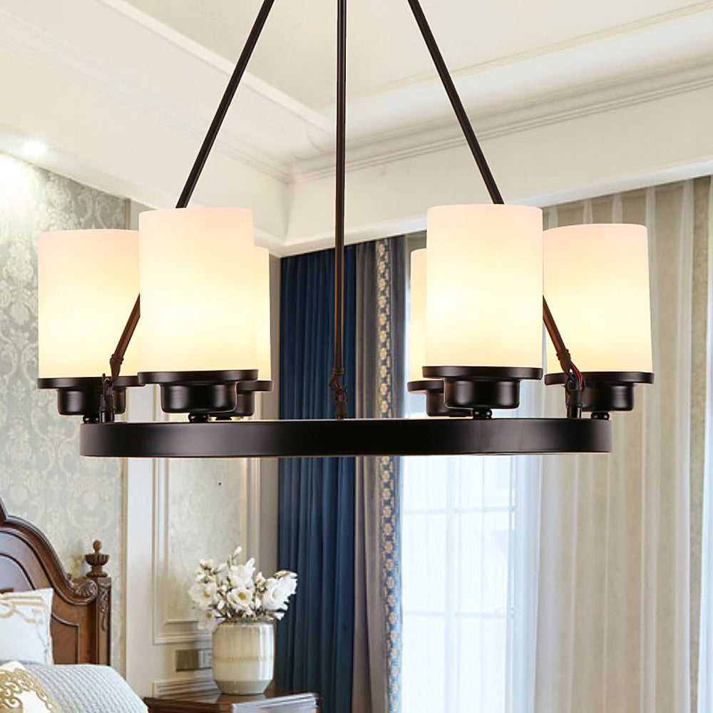 Silva candelabru Retro din metal negru și sticlă pentru living