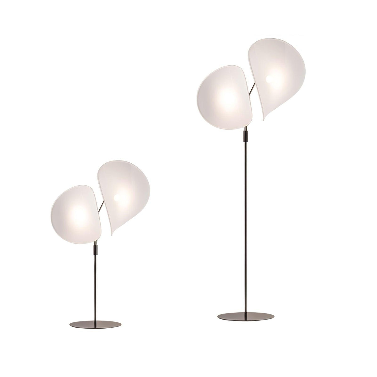Linivora lampadar modern cu abajur textil