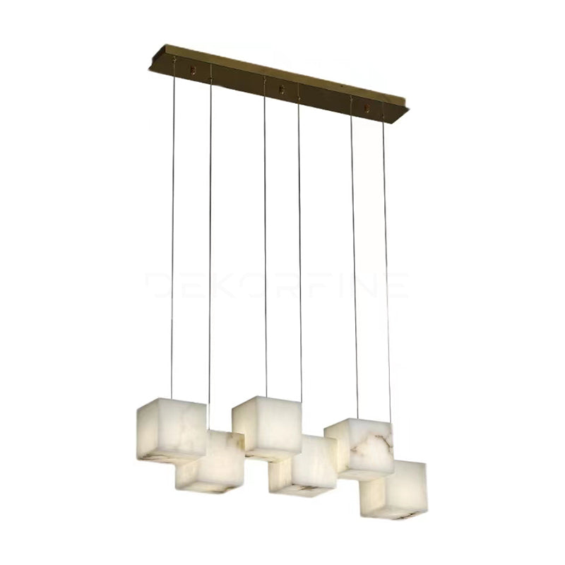 Candelabru din alabastru Box Cubic Elegance