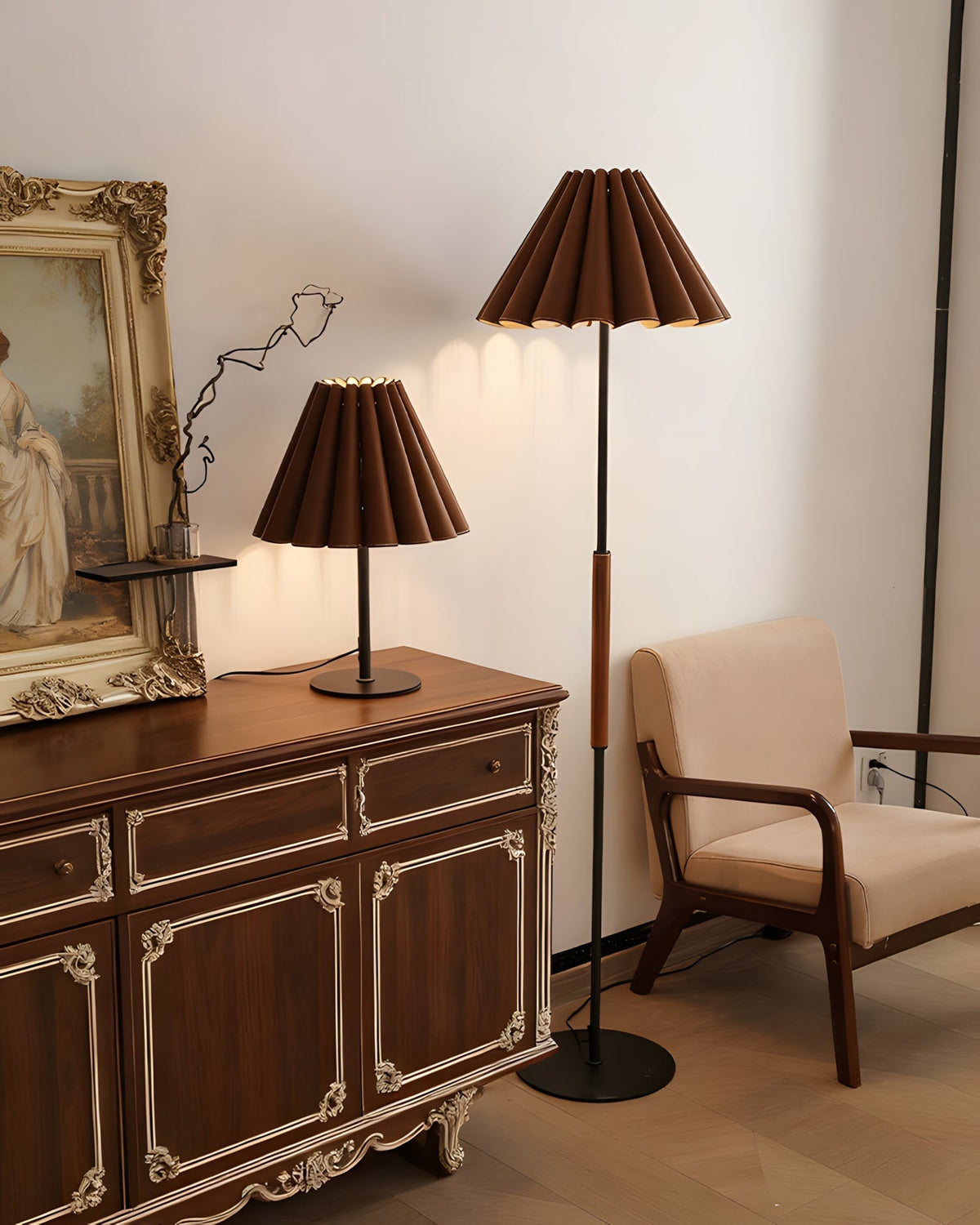 Renaria Pleat Floor Light