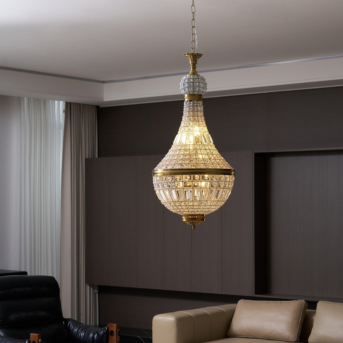 Auristella candelabru din cristal