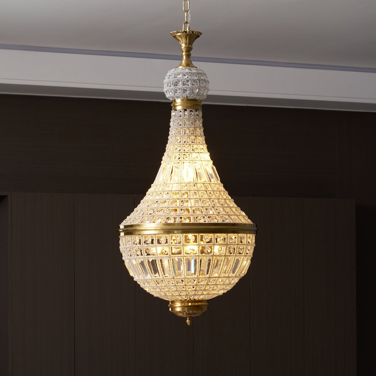 Auristella candelabru din cristal