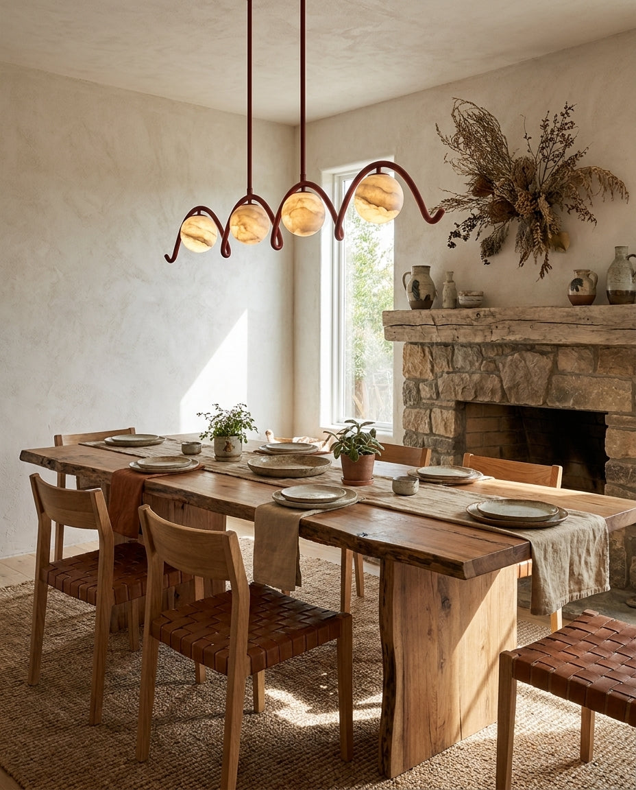 Everford candelabru din alabastru