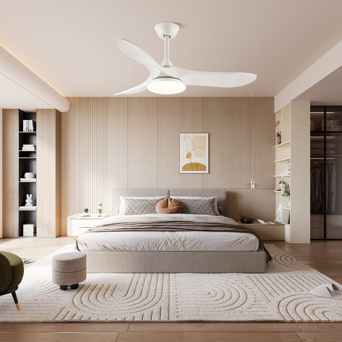 Liorueria ventilator de tavan cu lumină